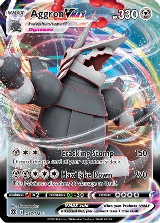 Image of Aggron VMAX 097/172  - Holofoil SWSH09 Brilliant Stars - Ultra Rare