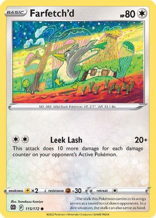Image of Farfetch'd 115/172  - Reverse Holofoil SWSH09 Brilliant Stars - Common
