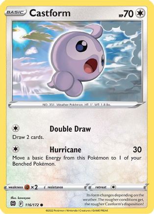 Image of Castform 116/172  SWSH09 Brilliant Stars - Common