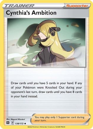 Image of Cynthia's Ambition 138/172  - Reverse Holofoil SWSH09 Brilliant Stars - Uncommon