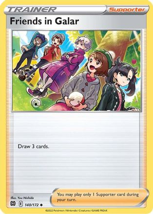 Image of Friends in Galar 140/172  - Reverse Holofoil SWSH09 Brilliant Stars - Uncommon