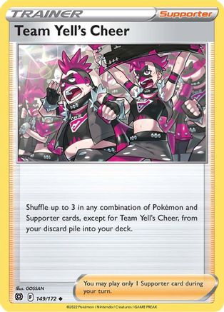 Image of Team Yell's Cheer 149/172  SWSH09 Brilliant Stars - Uncommon