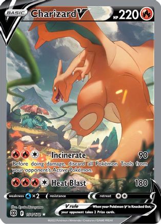 Image of Charizard V (Alternate Full Art) 154/172  - Holofoil SWSH09 Brilliant Stars - Ultra Rare