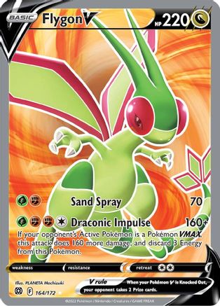 Image of Flygon V (Full Art) 164/172  - Holofoil SWSH09 Brilliant Stars - Ultra Rare