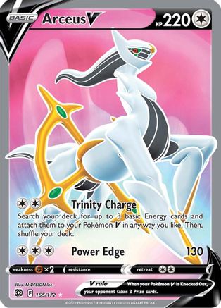 Image of Arceus V (Full Art) 165/172  - Holofoil SWSH09 Brilliant Stars - Ultra Rare
