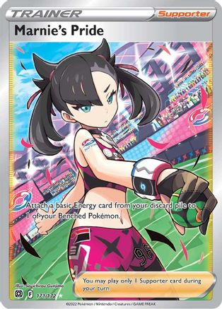 Image of Marnie's Pride (Full Art) 171/172  - Holofoil SWSH09 Brilliant Stars - Ultra Rare