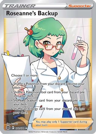 Image of Roseanne's Backup (Full Art) 172/172  - Holofoil SWSH09 Brilliant Stars - Ultra Rare