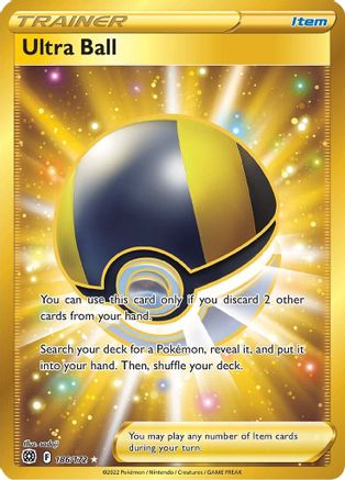 Image of Ultra Ball (Secret) 186  - Holofoil SWSH09 Brilliant Stars - Secret Rare