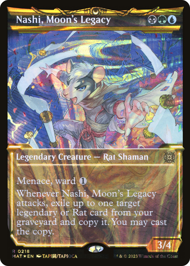 Image of Nashi, Moon's Legacy (Halo Foil) (MAT-218) - March of the Machine: The Aftermath: (Showcase) Foil