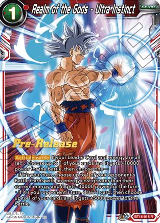 Image of Realm of the Gods - Ultra Instinct (BT16-018) - Realm of the Gods PreRelease Cards