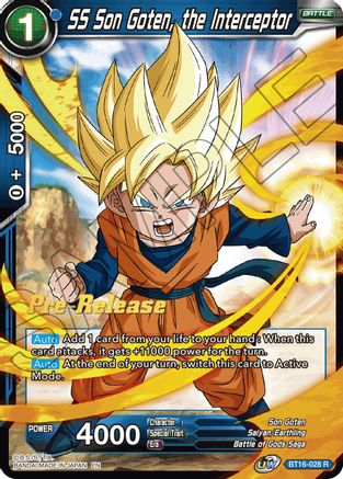 Image of SS Son Goten, the Interceptor (BT16-028) - Realm of the Gods PreRelease Cards