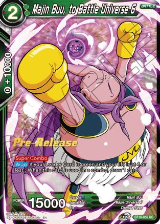 Image of Majin Buu, to Battle Universe 6 (BT16-055) - Realm of the Gods PreRelease Cards