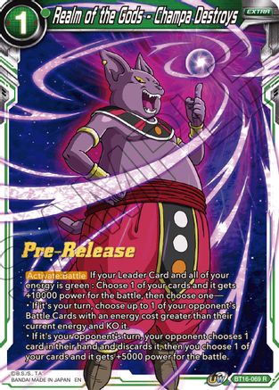 Image of Realm of the Gods - Champa Destroys (BT16-069) - Realm of the Gods PreRelease Cards