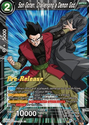 Image of Son Goten, Challenging a Demon God (BT16-104) - Realm of the Gods PreRelease Cards
