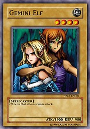 Image of Gemini Elf (YSDJ-EN002) - Starter Deck: Jaden Yuki 1st Edition