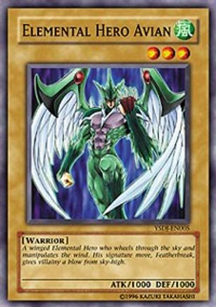 Image of Elemental HERO Avian (YSDJ-EN005) - Starter Deck: Jaden Yuki Unlimited