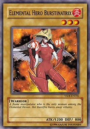 Image of Elemental HERO Burstinatrix (YSDJ-EN006) - Starter Deck: Jaden Yuki 1st Edition