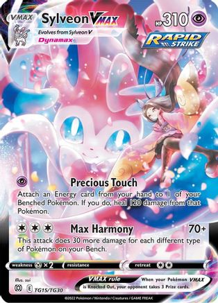 Image of Sylveon VMAX TG15/TG30  - Holofoil SWSH09 Brilliant Stars Trainer Gallery - Ultra Rare