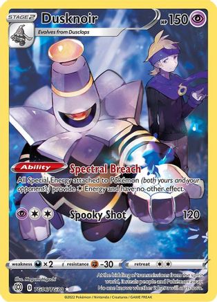 Image of Dusknoir TG06/TG30  - Holofoil SWSH09 Brilliant Stars Trainer Gallery - Ultra Rare