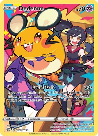 Image of Dedenne TG07/TG30  - Holofoil SWSH09 Brilliant Stars Trainer Gallery - Ultra Rare