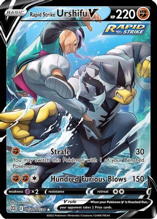 Image of Rapid Strike Urshifu V TG20/TG30  - Holofoil SWSH09 Brilliant Stars Trainer Gallery - Ultra Rare