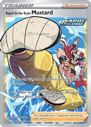 Image of Rapid Strike Style Mustard TG27/TG30  - Holofoil SWSH09 Brilliant Stars Trainer Gallery - Ultra Rare