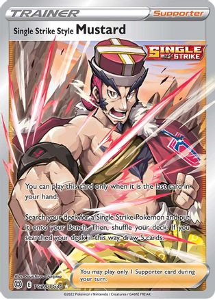 Image of Single Strike Style Mustard TG28/TG30  - Holofoil SWSH09 Brilliant Stars Trainer Gallery - Ultra Rare