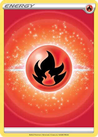 Image of Fire Energy (2022 Unnumbered)  - Reverse Holofoil SWSH09 Brilliant Stars - Common