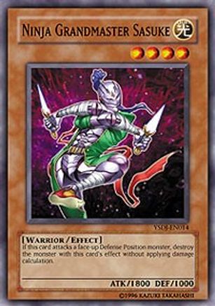 Image of Ninja Grandmaster Sasuke (YSDJ-EN014) - Starter Deck: Jaden Yuki 1st Edition