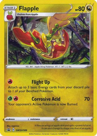 Image of Flapple SWSH189  - Holofoil SWSH Sword & Shield Promo Cards - Promo