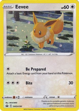 Image of Eevee SWSH190  - Holofoil SWSH Sword & Shield Promo Cards - Promo