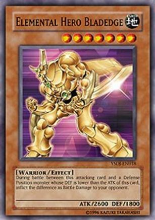 Image of Elemental HERO Bladedge (YSDJ-EN018) - Starter Deck: Jaden Yuki 1st Edition