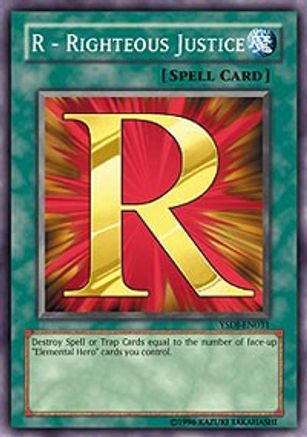 Image of R - Righteous Justice (YSDJ-EN031) - Starter Deck: Jaden Yuki 1st Edition