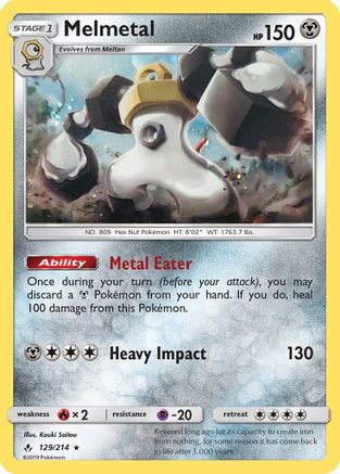 Image of Melmetal 129/214  - Holofoil Blister Exclusives - Promo