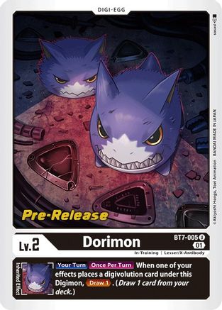 Image of Dorimon (BT7-005) - Next Adventure Pre-Release Cards Foil