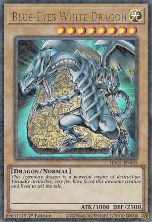 Image of Blue-Eyes White Dragon (Duel Terminal) (HAC1-EN001) - Hidden Arsenal: Chapter 1 1st Edition