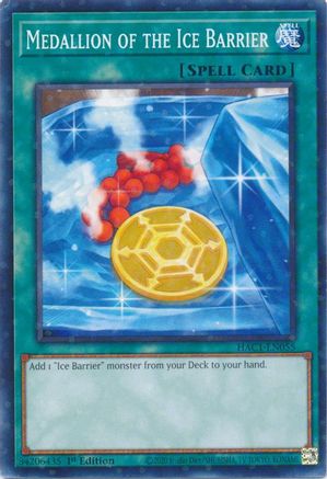 Image of Medallion of the Ice Barrier (Duel Terminal) (HAC1-EN055) - Hidden Arsenal: Chapter 1 1st Edition