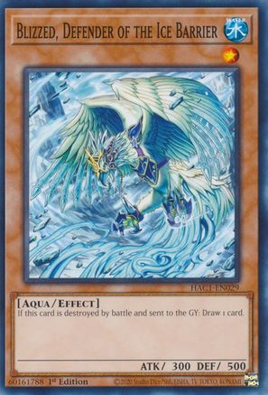 Image of Blizzed, Defender of the Ice Barrier (HAC1-EN029) - Hidden Arsenal: Chapter 1 1st Edition
