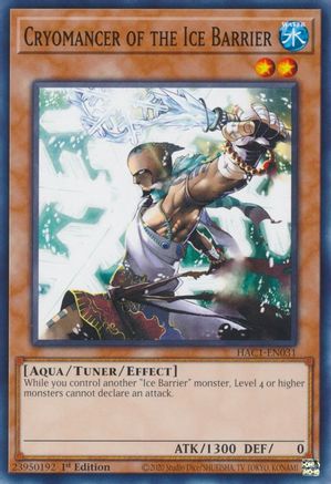 Image of Cryomancer of the Ice Barrier (HAC1-EN031) - Hidden Arsenal: Chapter 1 1st Edition