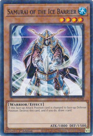 Image of Samurai of the Ice Barrier (Duel Terminal) (HAC1-EN038) - Hidden Arsenal: Chapter 1 1st Edition