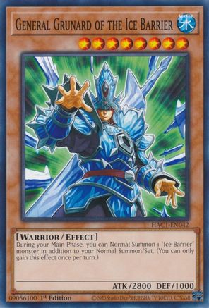 Image of General Grunard of the Ice Barrier (HAC1-EN042) - Hidden Arsenal: Chapter 1 1st Edition