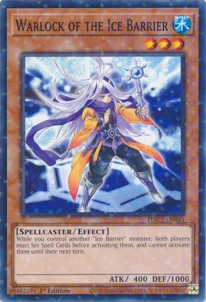 Image of Warlock of the Ice Barrier (Duel Terminal) (HAC1-EN044) - Hidden Arsenal: Chapter 1 1st Edition