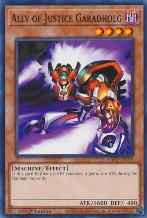 Image of Ally of Justice Garadholg (HAC1-EN078) - Hidden Arsenal: Chapter 1 1st Edition