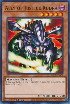 Image of Ally of Justice Rudra (HAC1-EN079) - Hidden Arsenal: Chapter 1 1st Edition