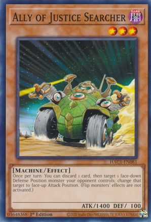 Image of Ally of Justice Searcher (HAC1-EN081) - Hidden Arsenal: Chapter 1 1st Edition