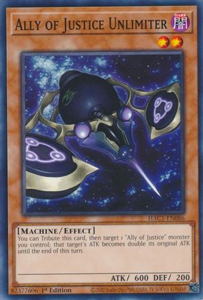 Image of Ally of Justice Unlimiter (HAC1-EN086) - Hidden Arsenal: Chapter 1 1st Edition
