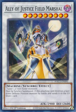 Image of Ally of Justice Field Marshal (HAC1-EN091) - Hidden Arsenal: Chapter 1 1st Edition