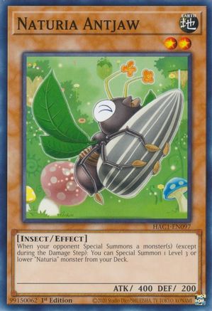 Image of Naturia Antjaw (HAC1-EN097) - Hidden Arsenal: Chapter 1 1st Edition