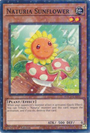 Image of Naturia Sunflower (Duel Terminal) (HAC1-EN102) - Hidden Arsenal: Chapter 1 1st Edition