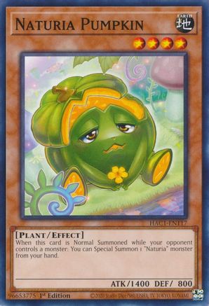 Image of Naturia Pumpkin (HAC1-EN117) - Hidden Arsenal: Chapter 1 1st Edition